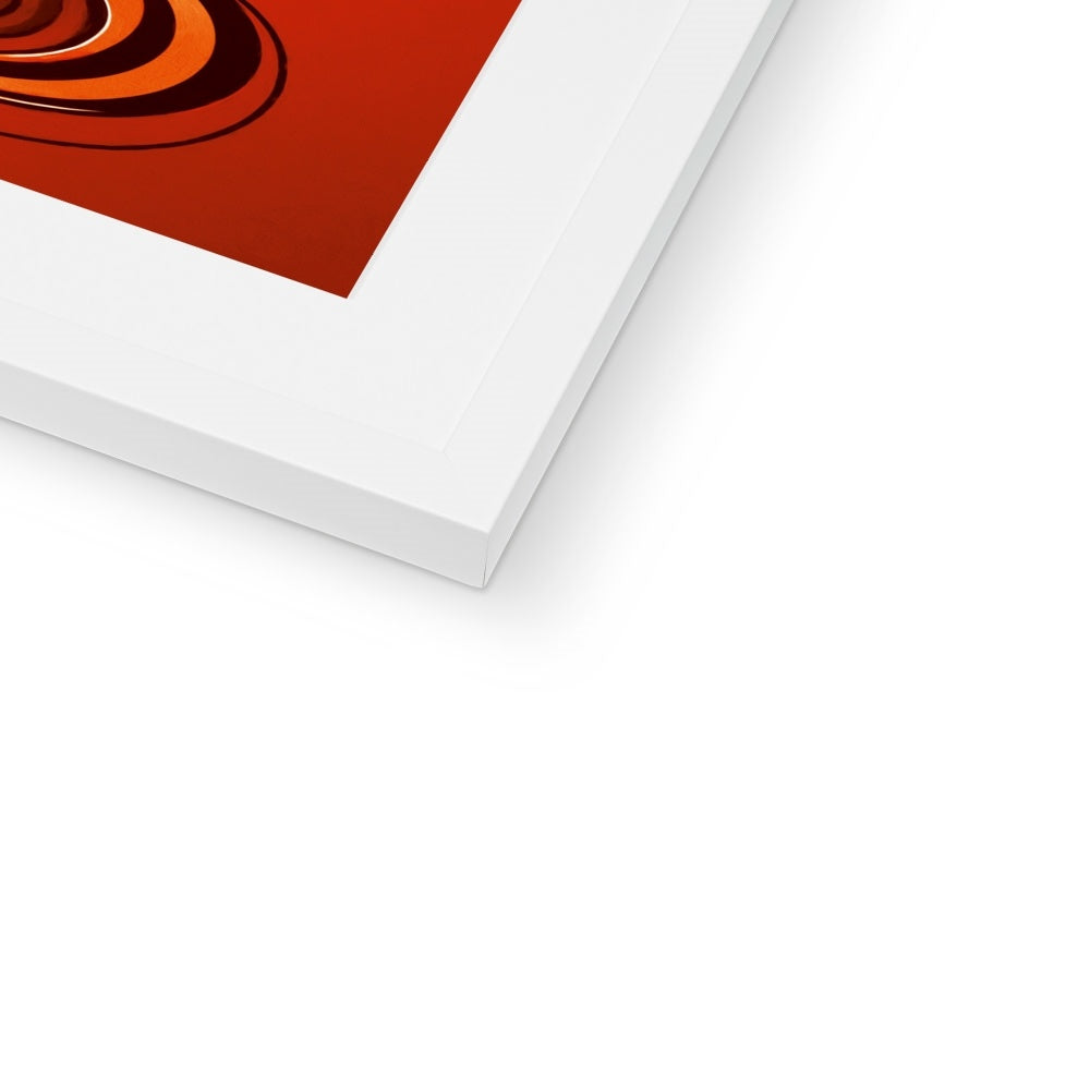 Viva La Diva: Where Confidence Dances in Shades of Oranges and Reds Framed & Mounted Print