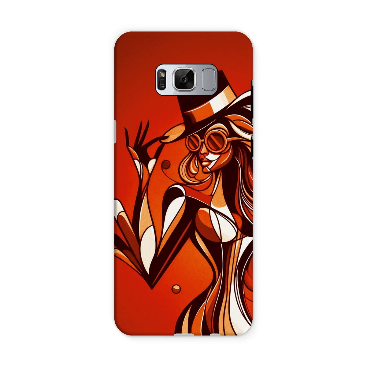 Viva La Diva: Where Confidence Dances in Shades of Oranges and Reds Tough Phone Case