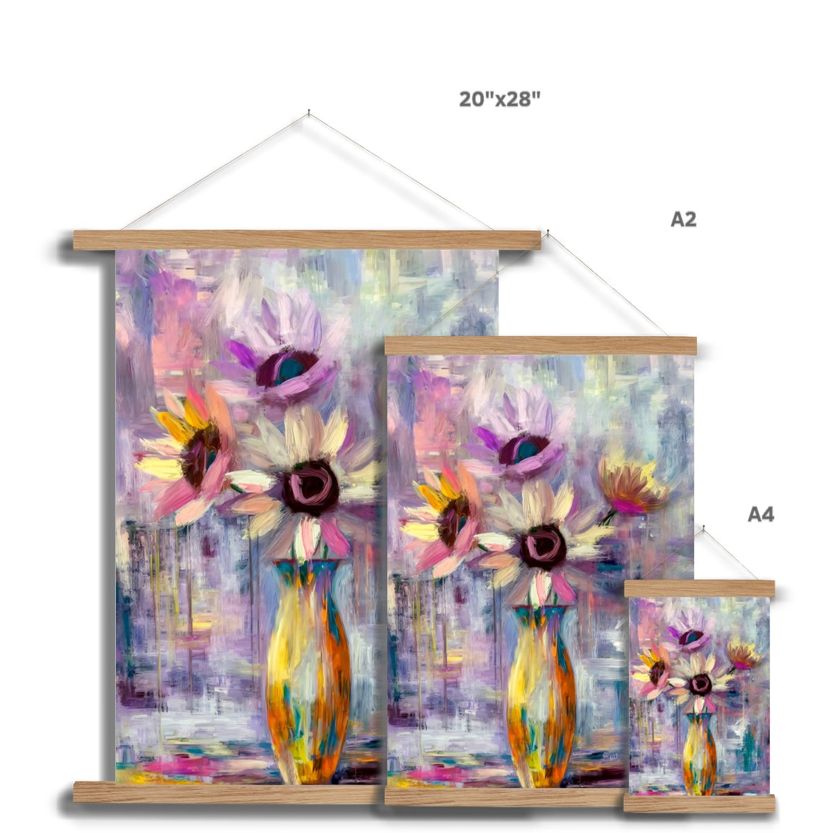 Abstract Blooms #05 Fine Art Print with Hanger