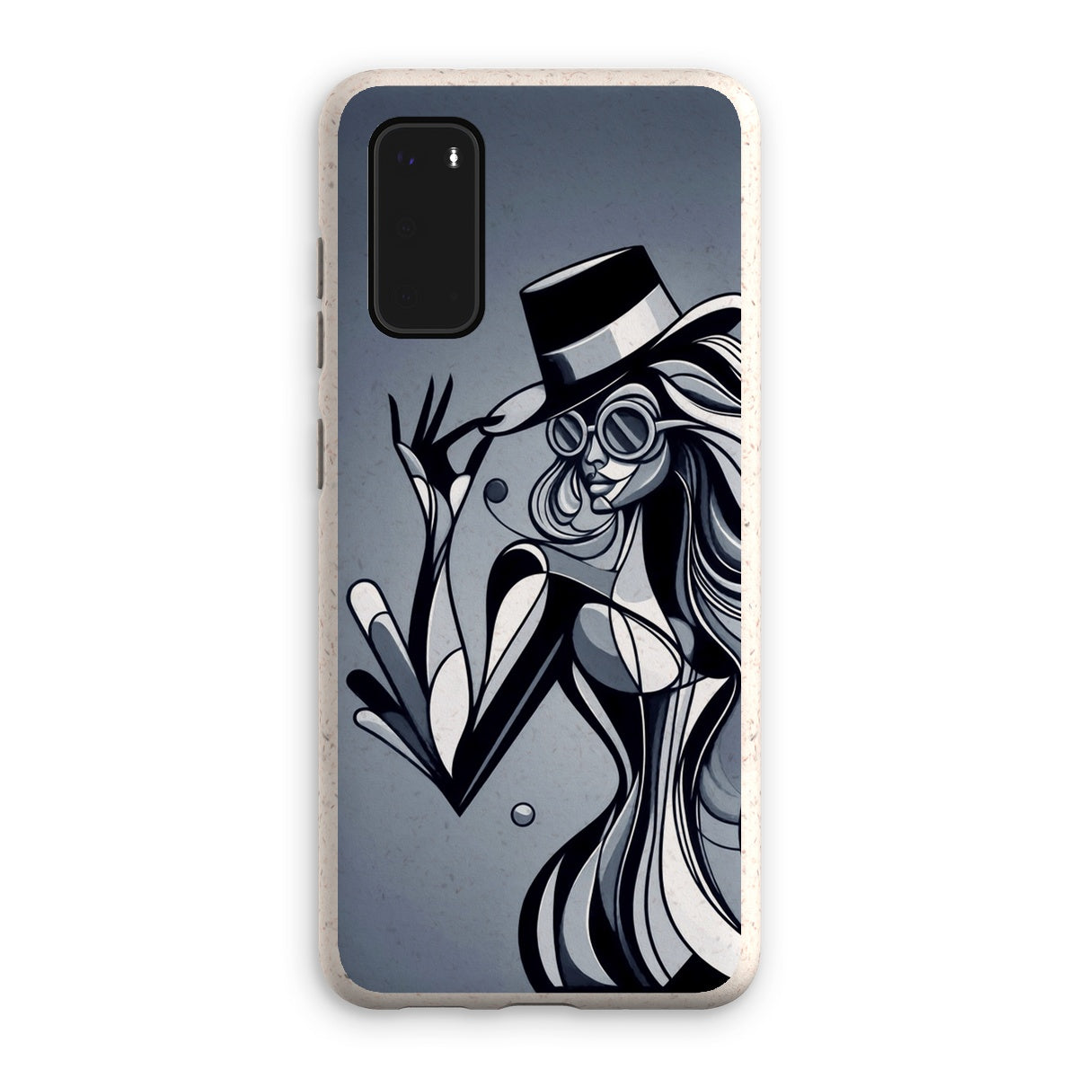 Viva La Diva: Where Shadows Dance in Shades of Silver Eco Phone Case