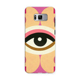 Eye of Harmony: Where Realism Meets Geometric Dreamscapes Tough Phone Case