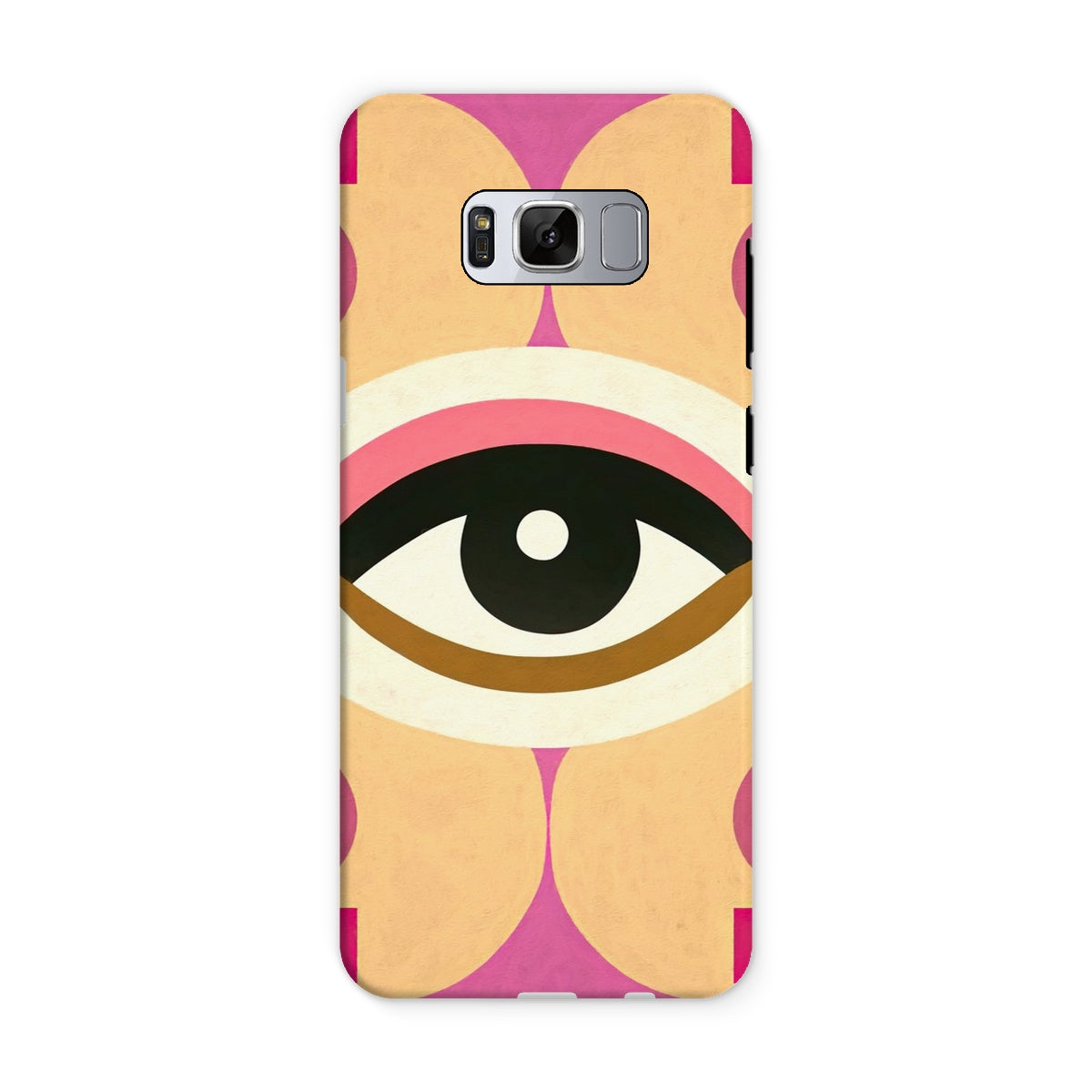 Eye of Harmony: Where Realism Meets Geometric Dreamscapes Tough Phone Case