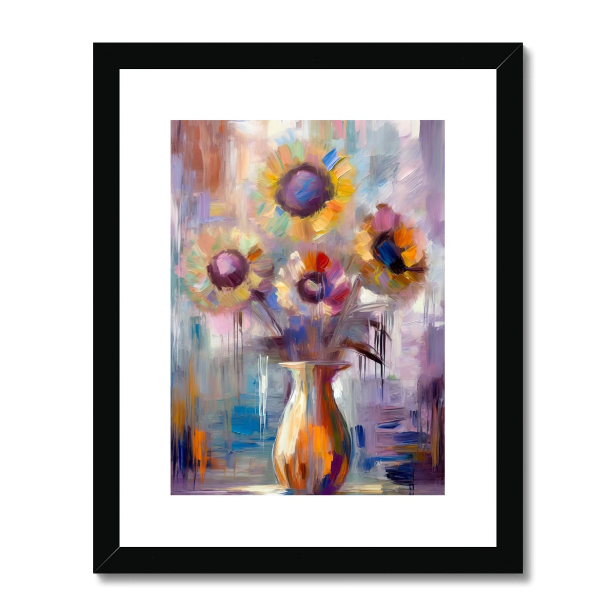 Abstract Blooms #01 Framed & Mounted Print