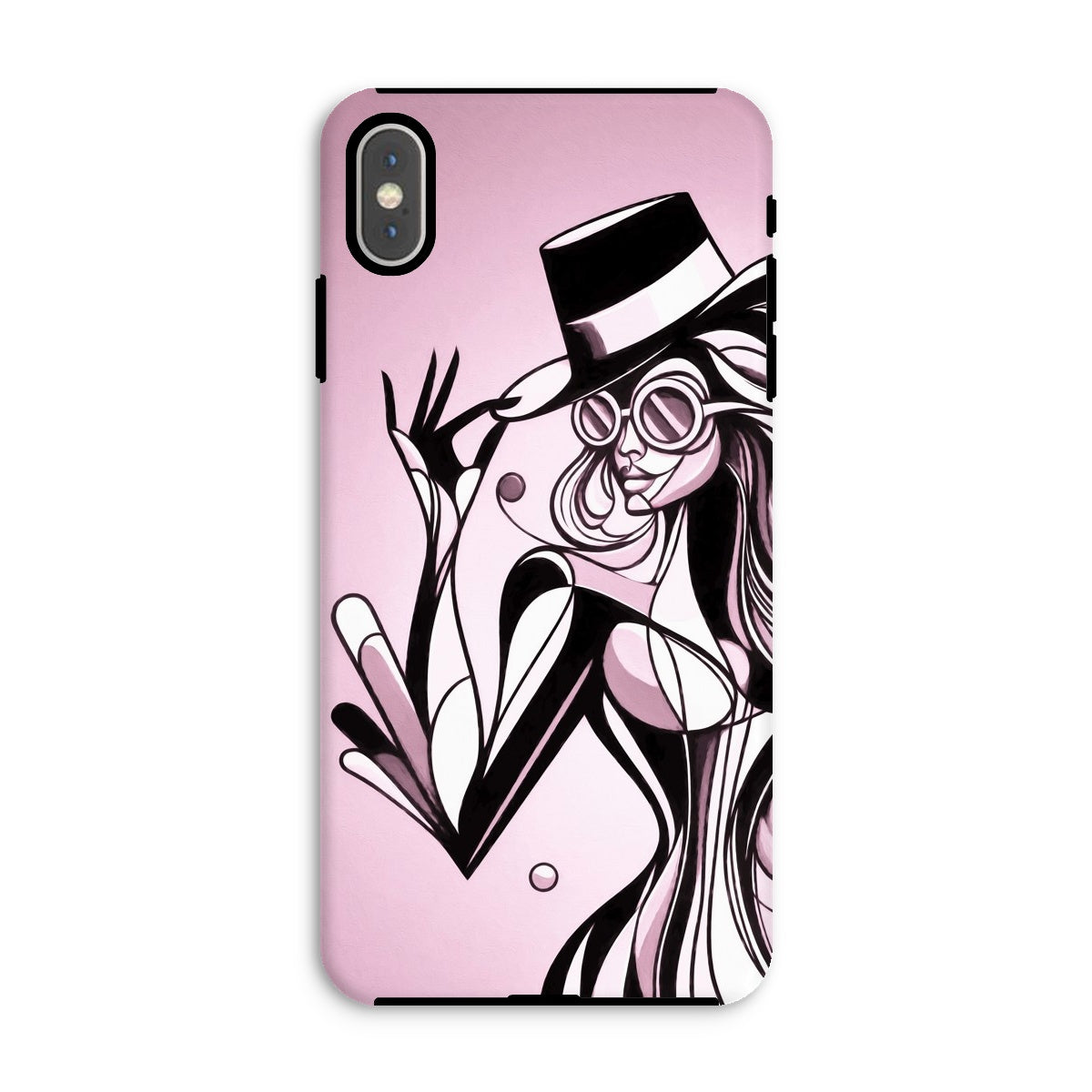 Viva La Diva: A Ballet of Blush and Boldness Against Rose-Colored Skies Tough Phone Case