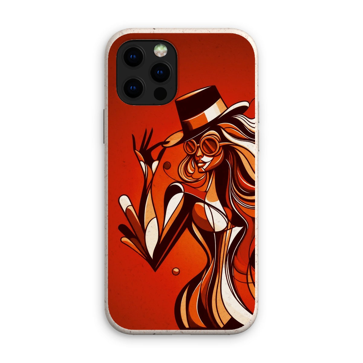 Viva La Diva: Where Confidence Dances in Shades of Oranges and Reds Eco Phone Case