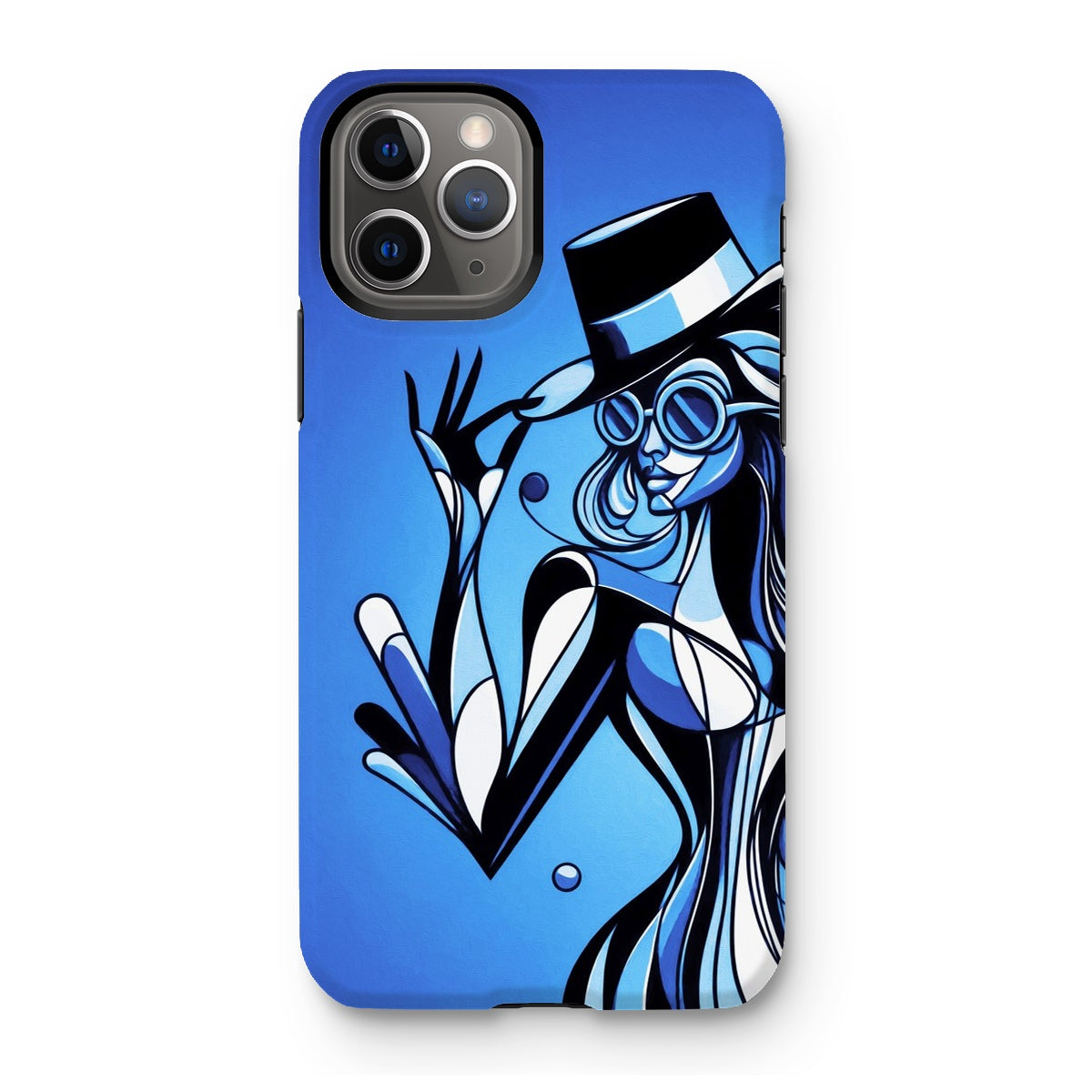 Viva La Diva: Where Moonlight Dances in Shades of Sapphire Tough Phone Case