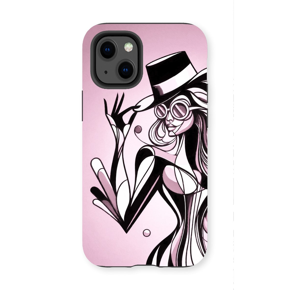 Viva La Diva: A Ballet of Blush and Boldness Against Rose-Colored Skies Tough Phone Case
