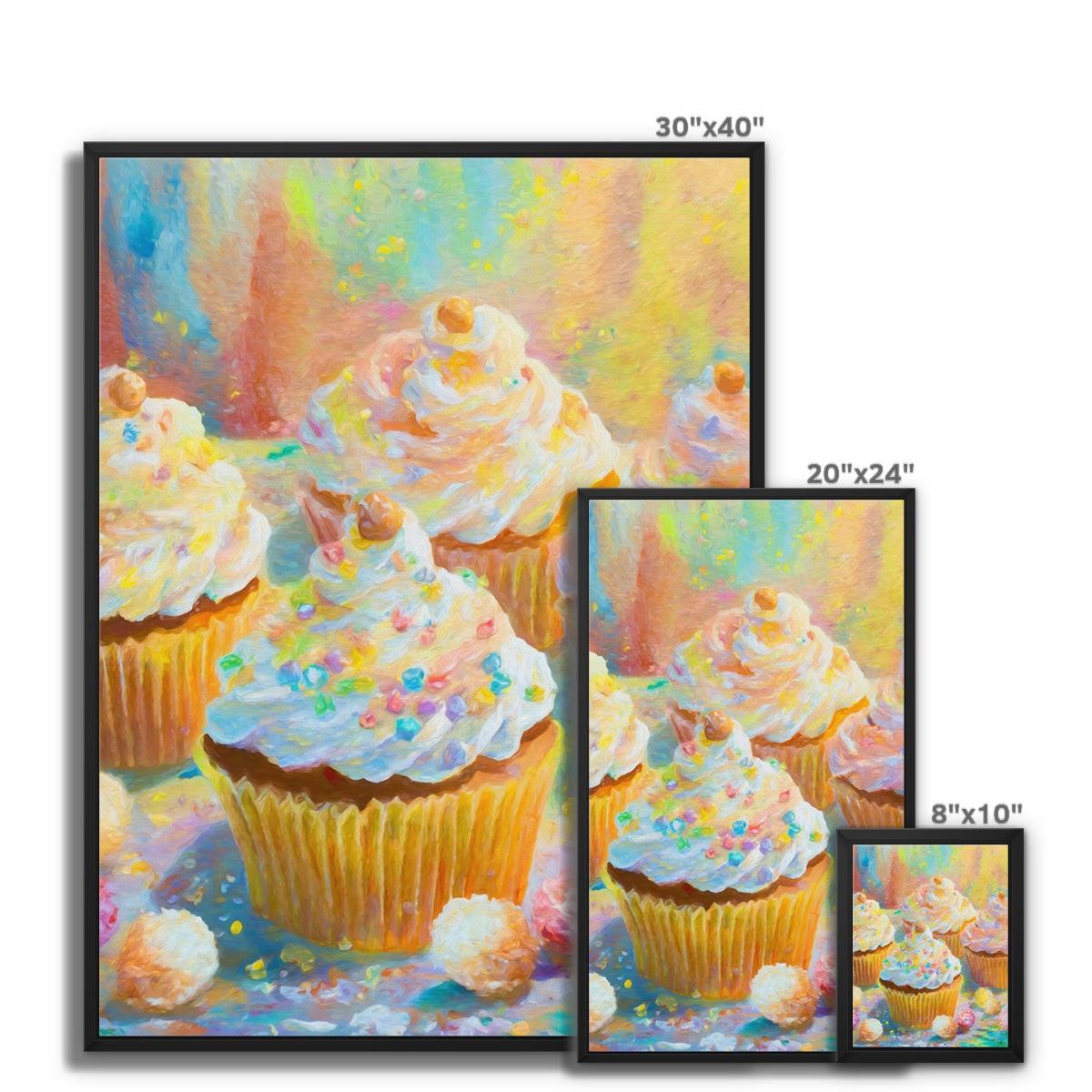 Sprinkles of Sweetnes Framed Canvas