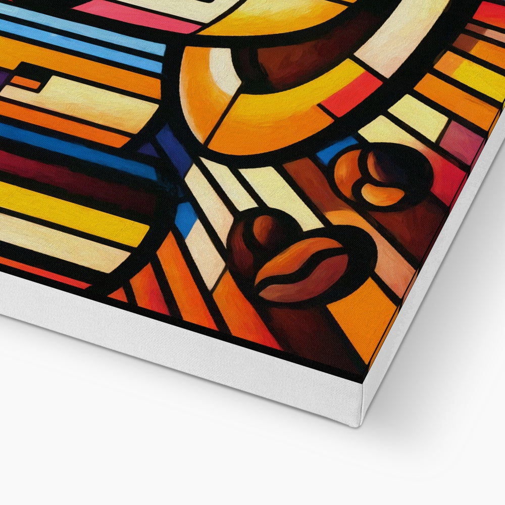 Caffeinated Cityscape Canvas