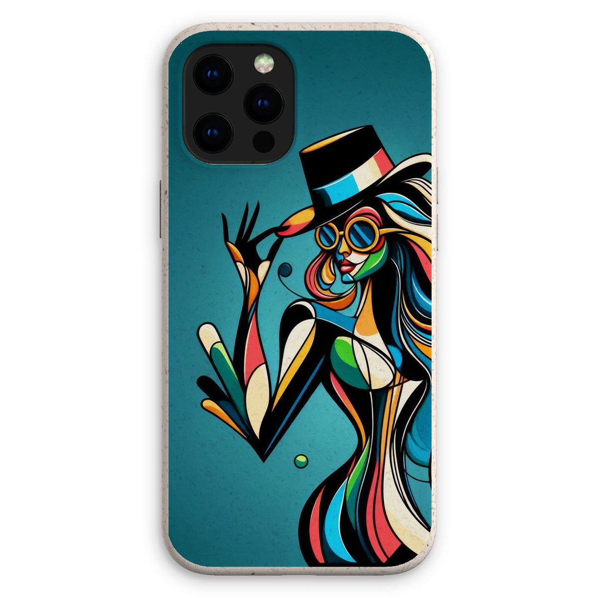 Viva La Diva: Where Confidence Meets Abstract Whirl Eco Phone Case