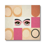 Whispers of Serenity: Where Eyes Meet Abstract Harmony Eco Canvas