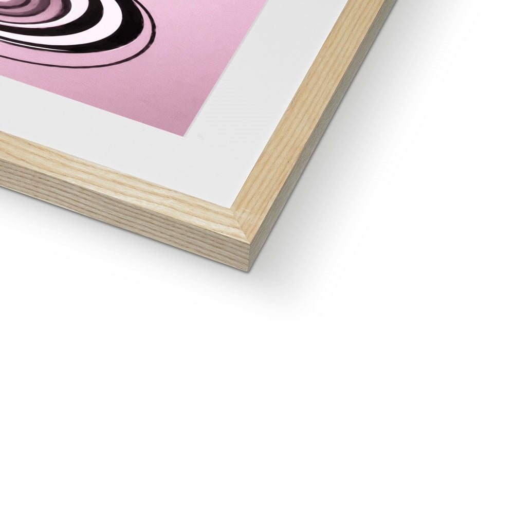 Viva La Diva: A Ballet of Blush and Boldness Against Rose-Colored Skies Framed & Mounted Print