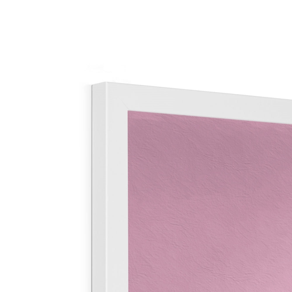 Viva La Diva: A Ballet of Blush and Boldness Against Rose-Colored Skies Budget Framed Poster