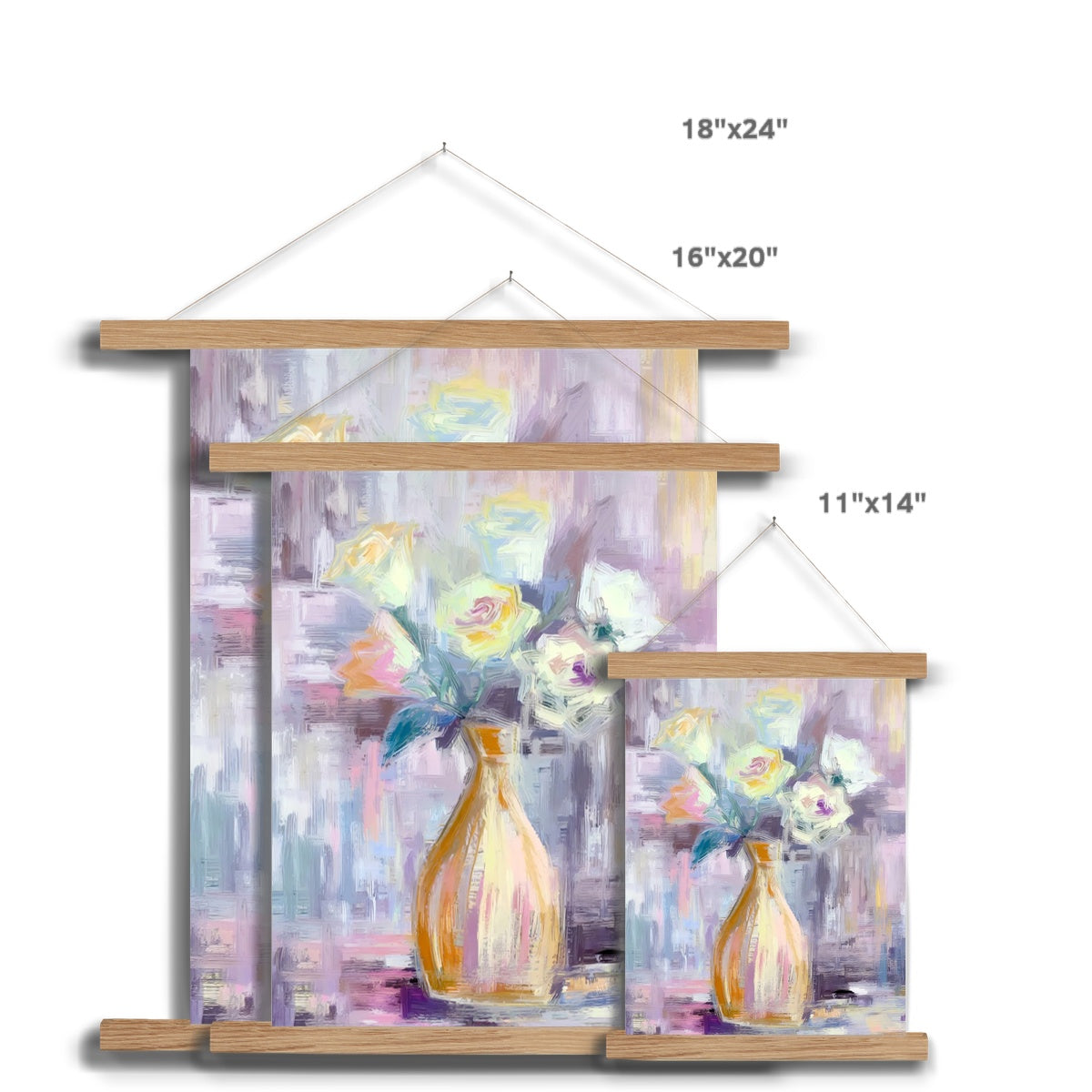 Abstract Blooms #26 Fine Art Print with Hanger