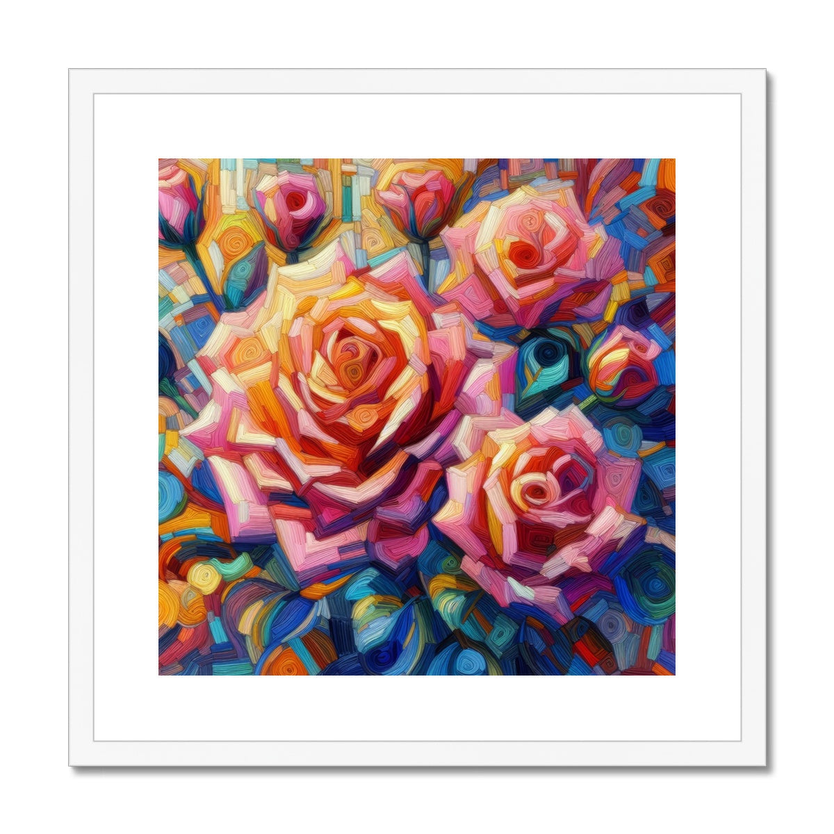 Roses Reimagined Framed & Mounted Print