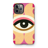 Eye of Harmony: Where Realism Meets Geometric Dreamscapes Tough Phone Case