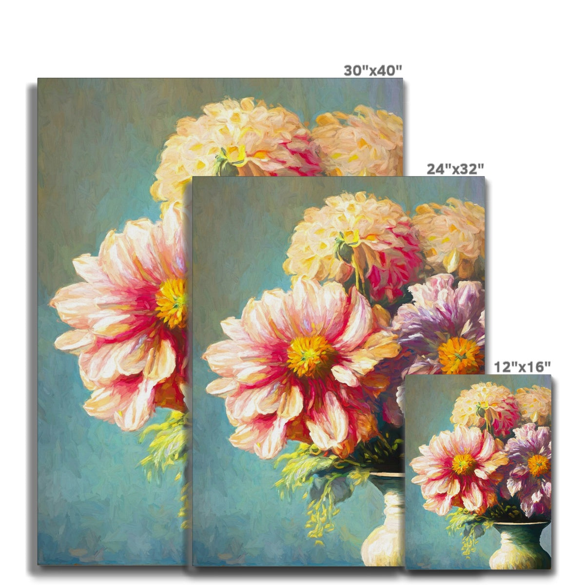 A Burst of Colour: Immerse Yourself in Floral Joy Canvas