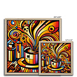 Caffeinated Cityscape Budget Framed Poster