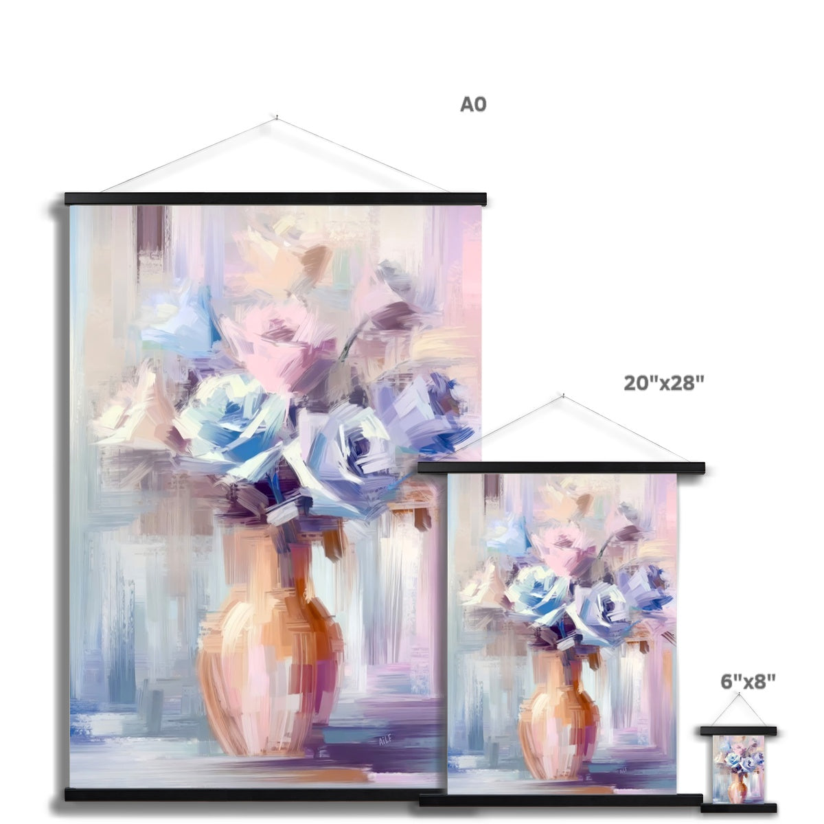 Abstract Blooms #18 Fine Art Print with Hanger
