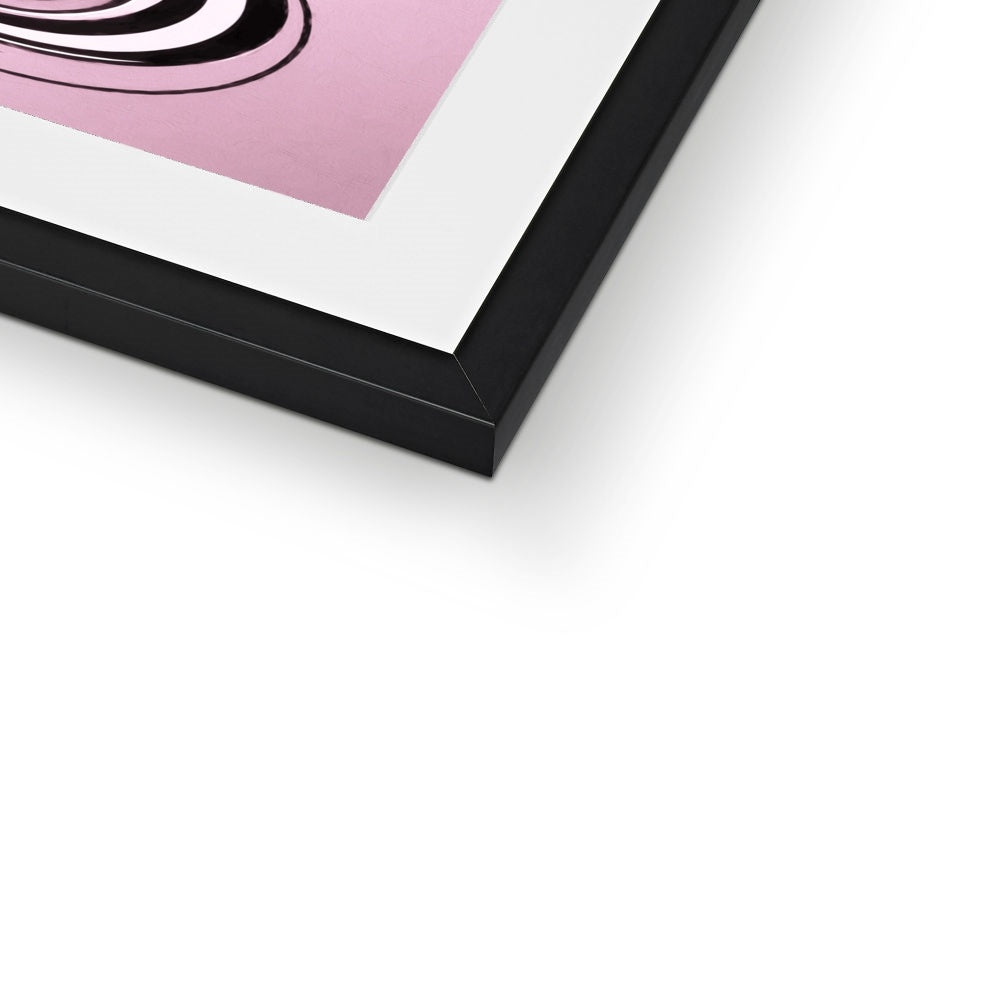 Viva La Diva: A Ballet of Blush and Boldness Against Rose-Colored Skies Framed & Mounted Print