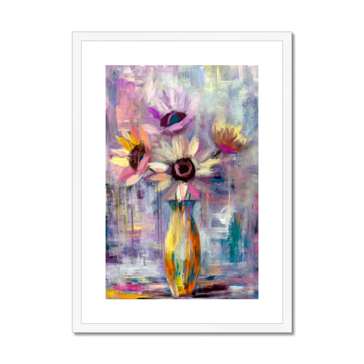 Abstract Blooms #05 Framed & Mounted Print