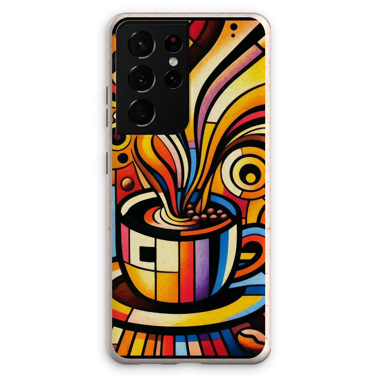 Caffeinated Cityscape Eco Phone Case