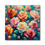 Roses in Full Bloom Canvas