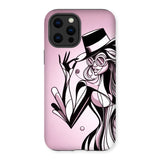 Viva La Diva: A Ballet of Blush and Boldness Against Rose-Colored Skies Tough Phone Case