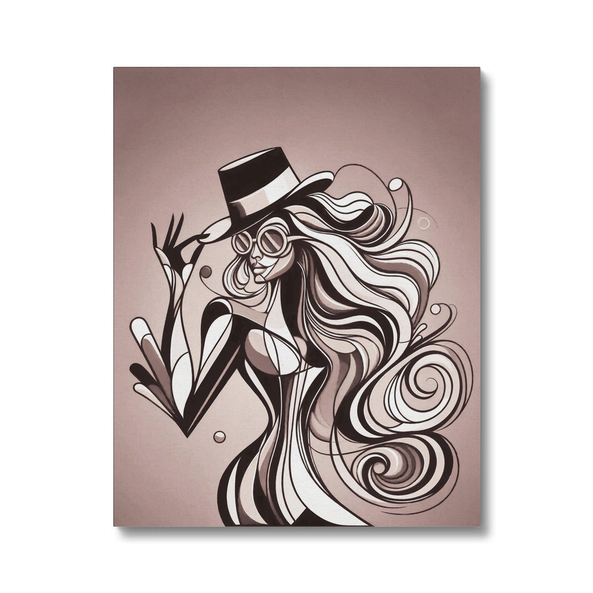 Viva La Diva: Where Earth Tones Whisper Confidence Canvas
