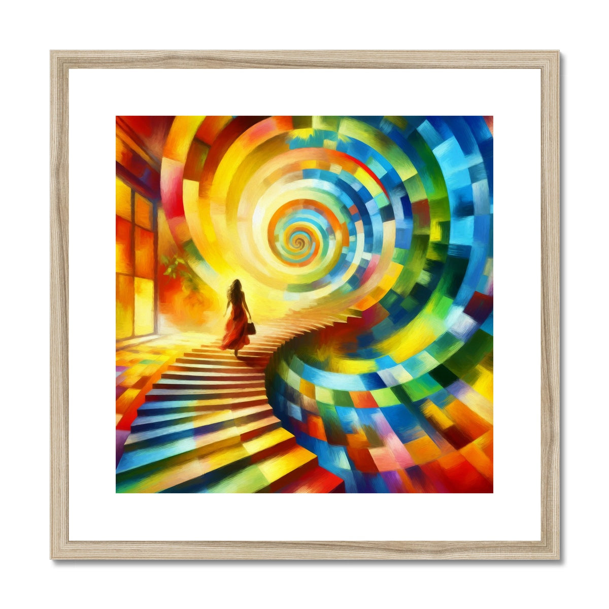 Spiral Staircase Framed & Mounted Print