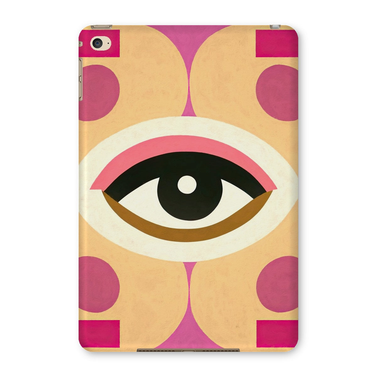 Eye of Harmony: Where Realism Meets Geometric Dreamscapes Tablet Cases