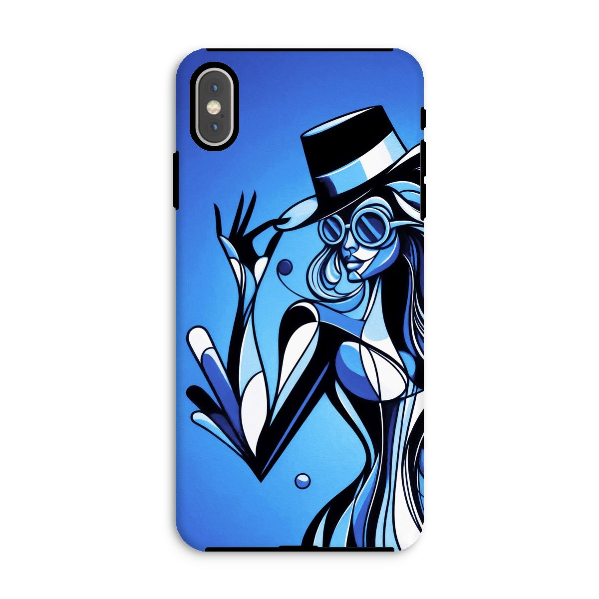 Viva La Diva: Where Moonlight Dances in Shades of Sapphire Tough Phone Case