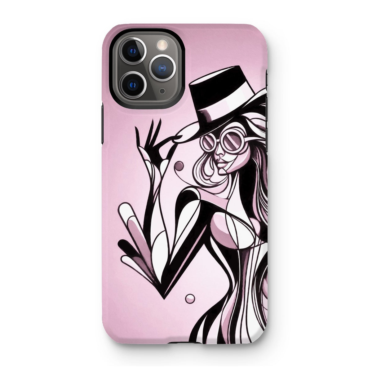 Viva La Diva: A Ballet of Blush and Boldness Against Rose-Colored Skies Tough Phone Case
