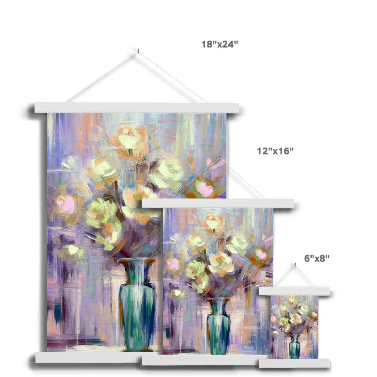 Abstract Blooms #19 Fine Art Print with Hanger