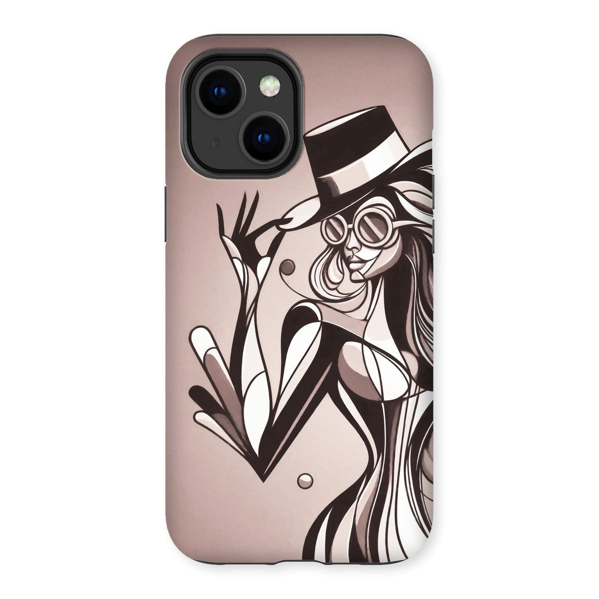 Viva La Diva: Where Earth Tones Whisper Confidence Tough Phone Case