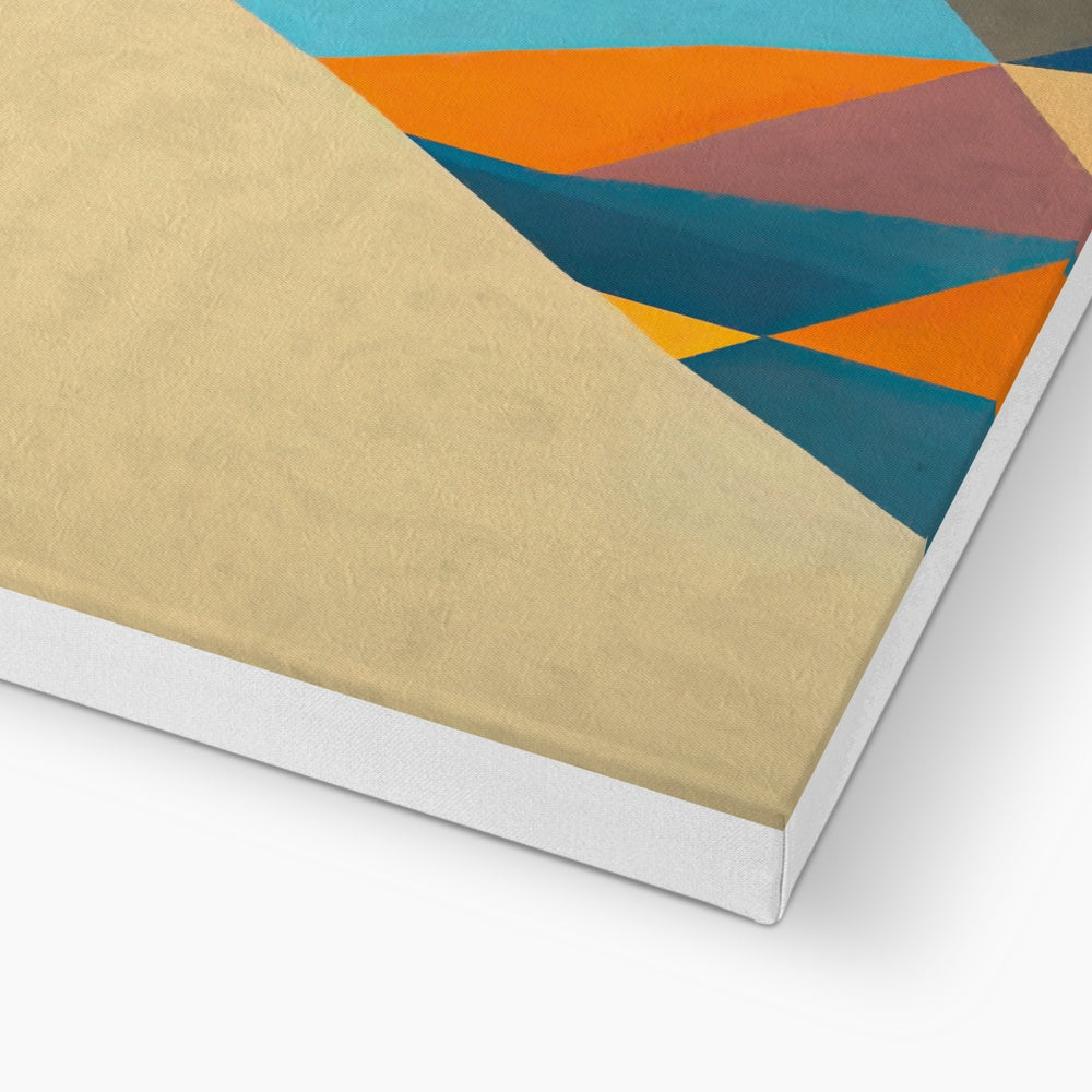 Prismatic Dobe: A Geometric Portrait in Motion Canvas