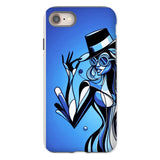 Viva La Diva: Where Moonlight Dances in Shades of Sapphire Tough Phone Case