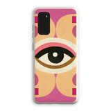 Eye of Harmony: Where Realism Meets Geometric Dreamscapes Eco Phone Case