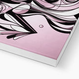 Viva La Diva: A Ballet of Blush and Boldness Against Rose-Colored Skies Canvas