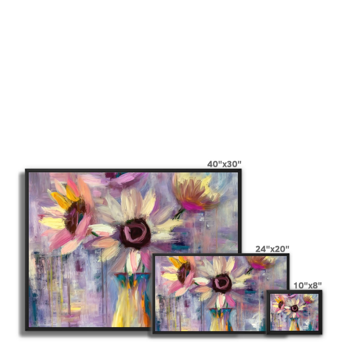 Abstract Blooms #05 Framed Canvas