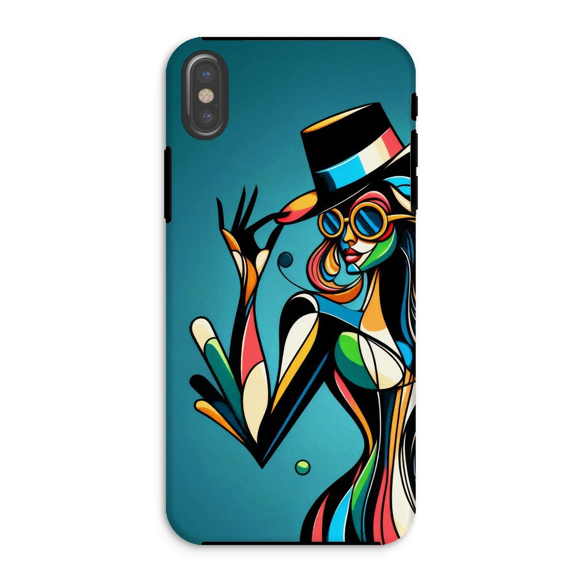 Viva La Diva: Where Confidence Meets Abstract Whirl Tough Phone Case