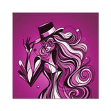Viva La Diva: Where Amethyst Dreams Dance in a Symphony of Purples Fine Art Print