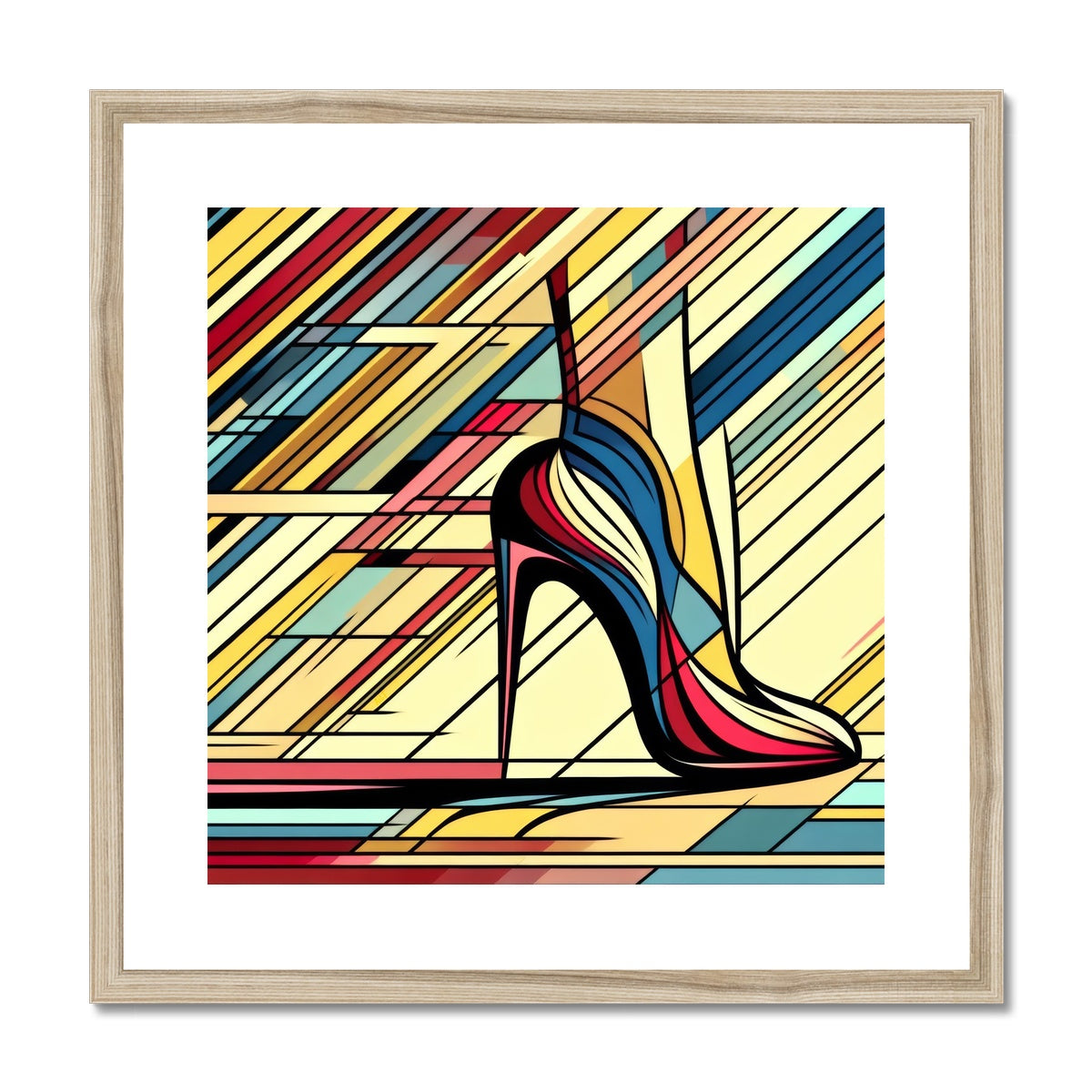 Iconic Heel Framed & Mounted Print