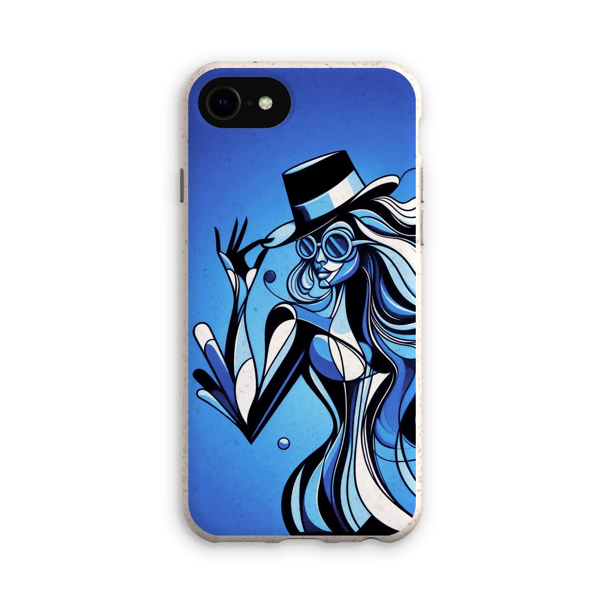Viva La Diva: Where Moonlight Dances in Shades of Sapphire Eco Phone Case