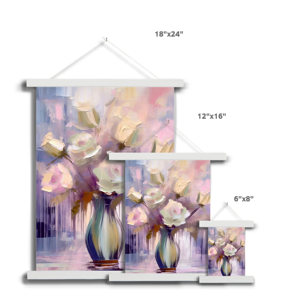 Abstract Blooms #14 Fine Art Print with Hanger