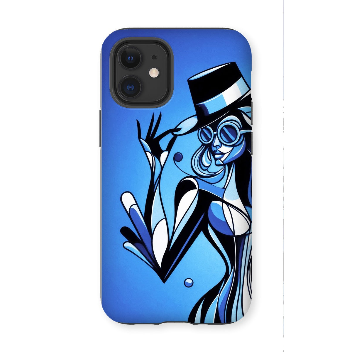 Viva La Diva: Where Moonlight Dances in Shades of Sapphire Tough Phone Case