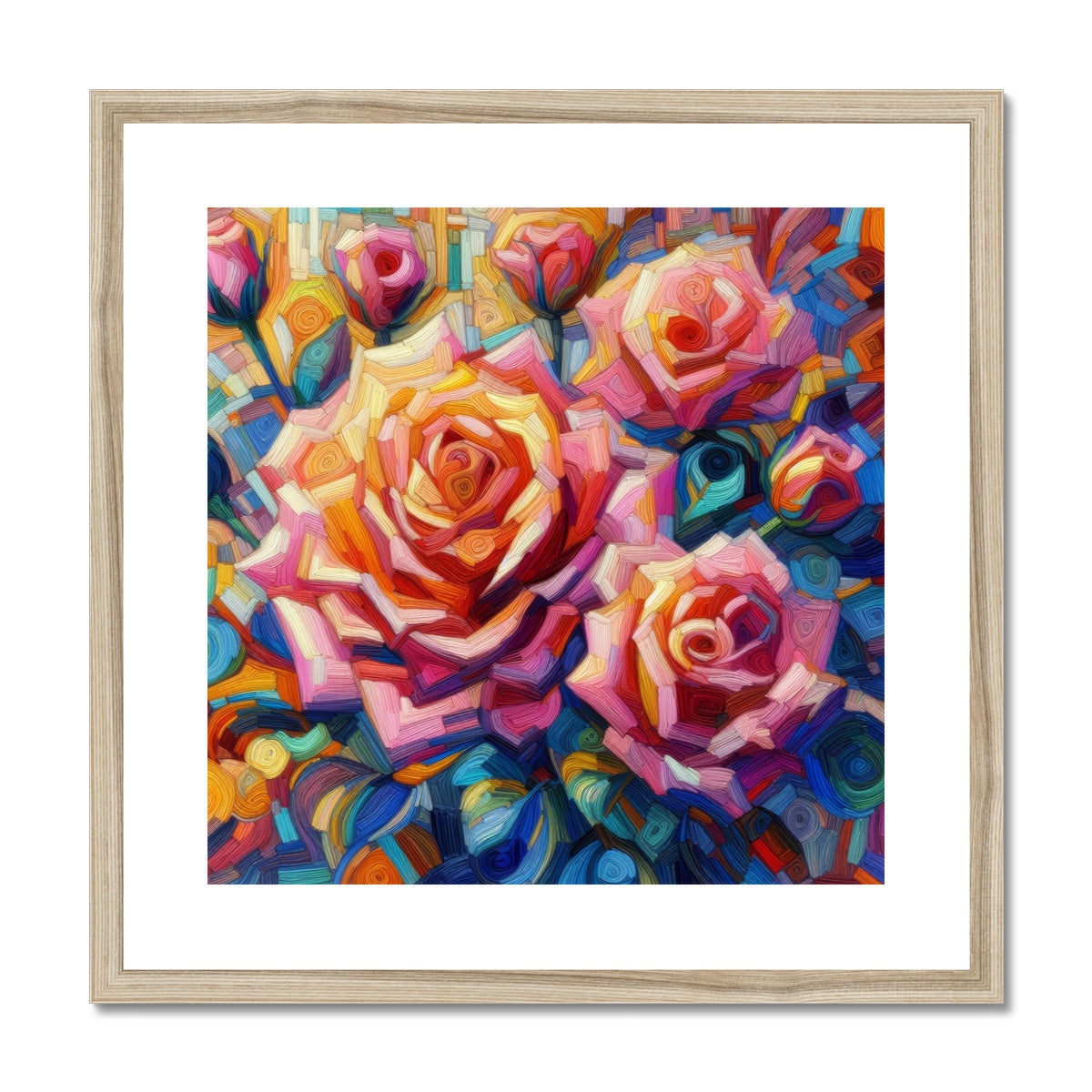 Roses Reimagined Framed & Mounted Print