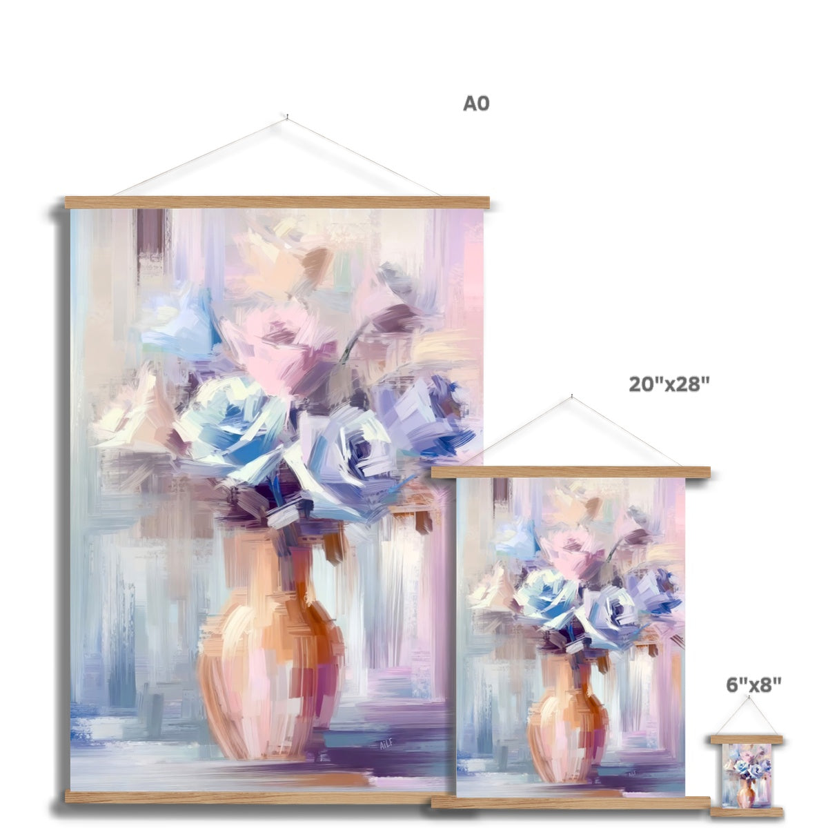 Abstract Blooms #18 Fine Art Print with Hanger