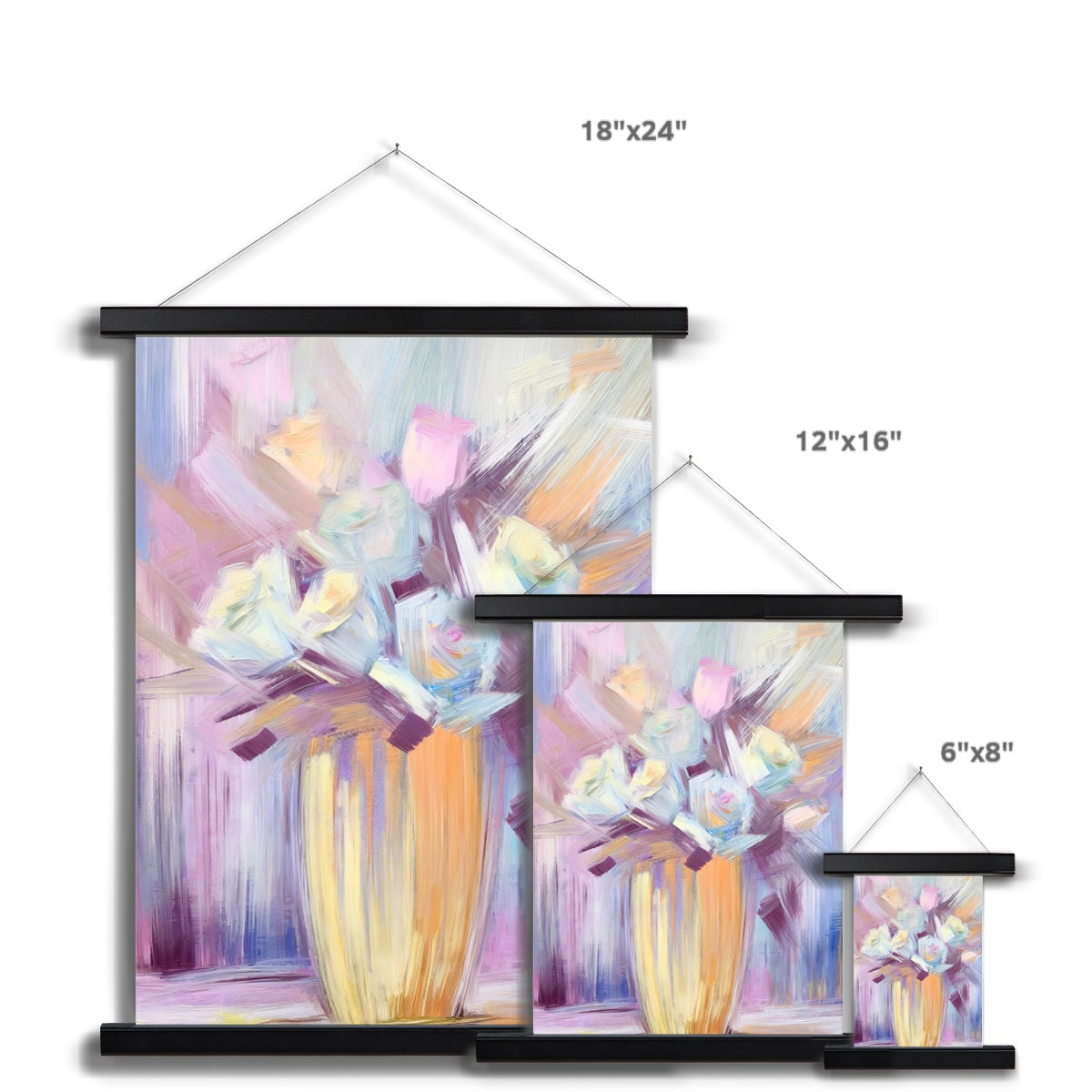 Abstract Blooms #25 Fine Art Print with Hanger
