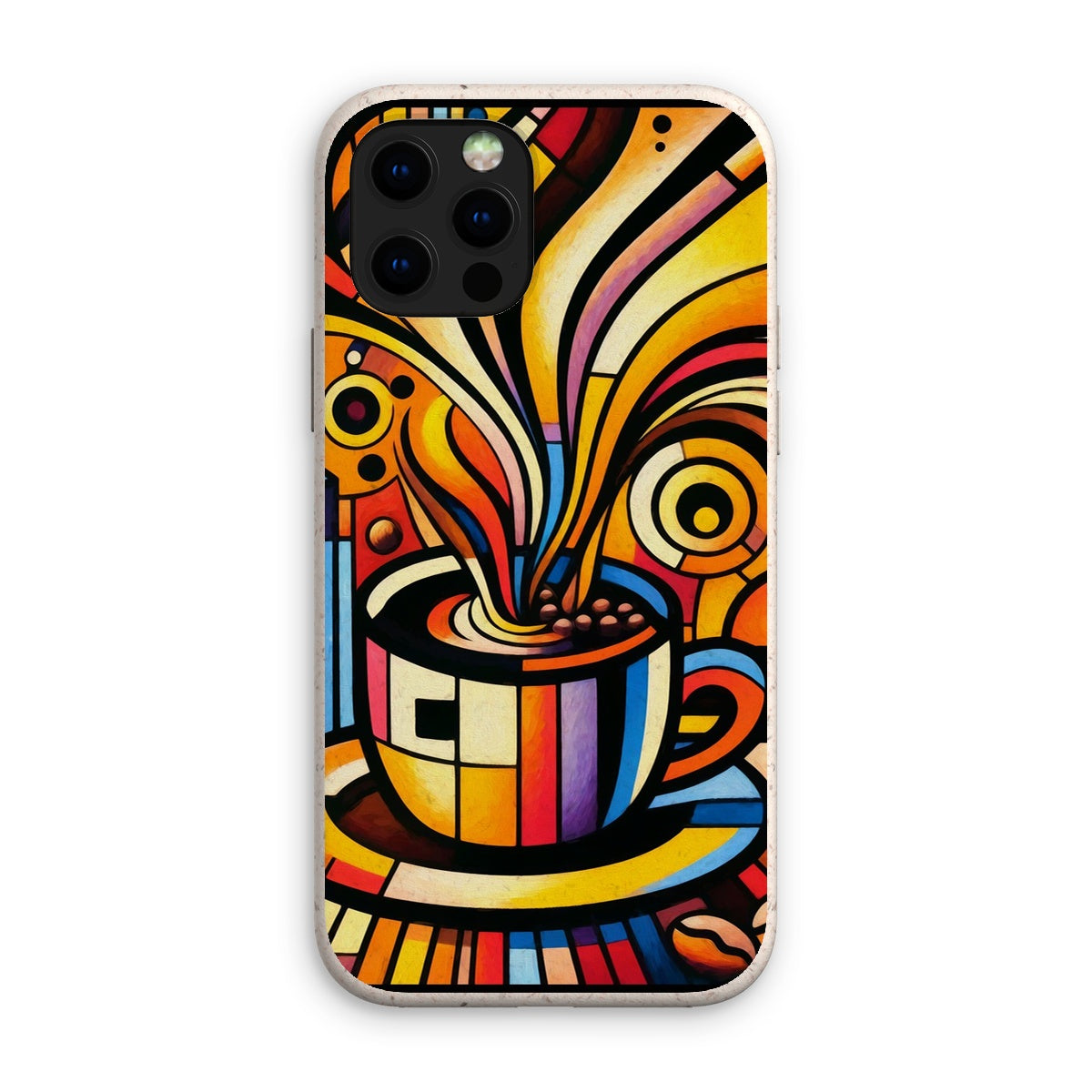Caffeinated Cityscape Eco Phone Case